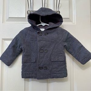 Gymboree Baby Boy Gray Peacoat Size 6-12 Months